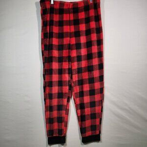 Holiday Time Woman's Pajama Pant Size XL Red/Black Buffalo Plaid